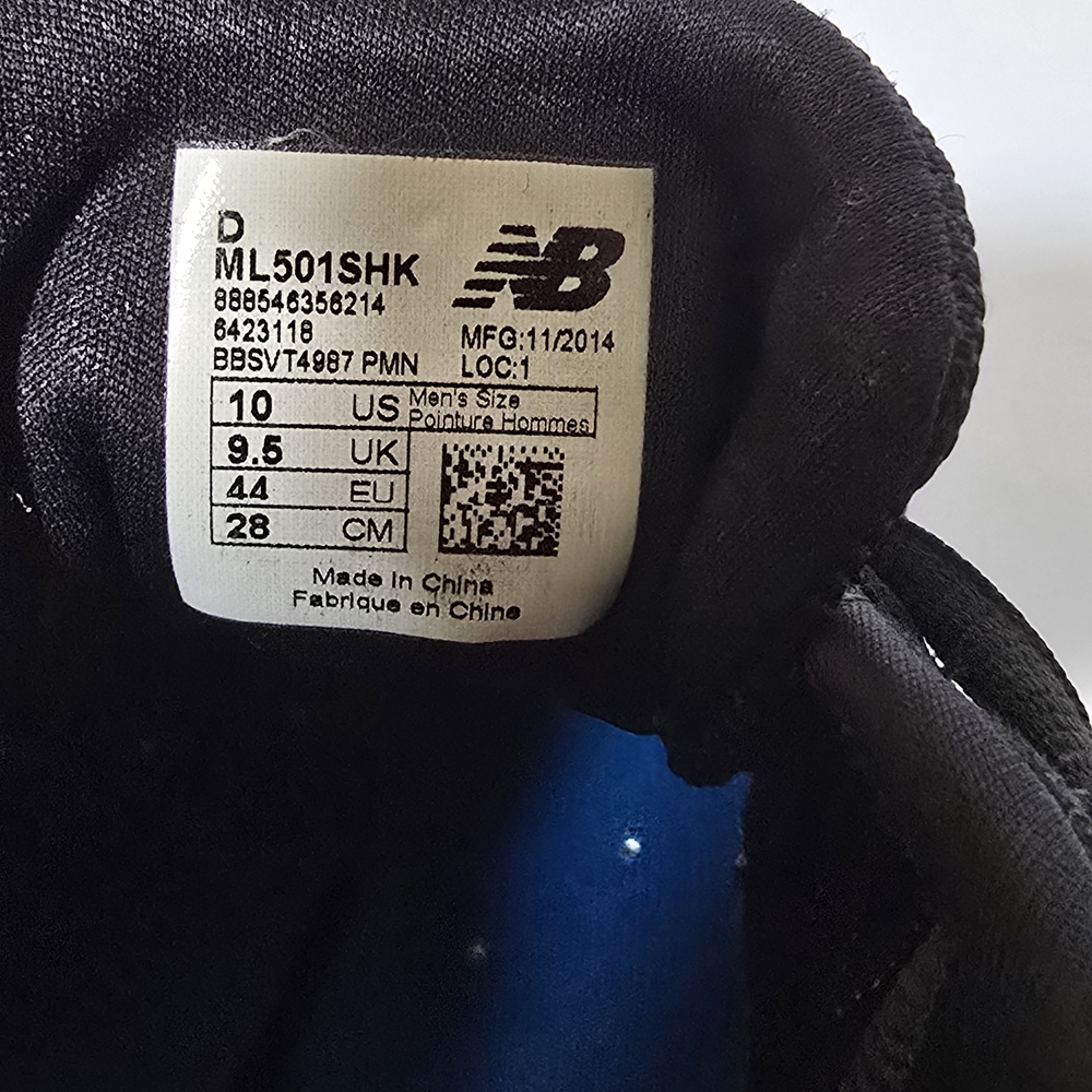 New Balance Men's Shoes in Black and Blue